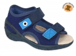 20-065X170 SUNNY GRANATOWE sandałki : WKŁADKI SKÓRZANE  : sandały profilaktyczne  - kapcie obuwie dziecięce Befado  26-30 - galeria - foto#2