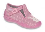 0-110P275 SPEEDY różowe z zajączkiem kapcie buciki obuwie dziecięce poniemowlęce Befado  18-26 - galeria - foto#2