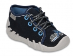 03-130P063 SPEEDY GRANATOWY niebieska koparka kapcie sznurowane buciki obuwie buty dla dziecka wcz.dziecięce  Befado - galeria - foto#2