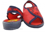 1-0190A014 YOGI czerwono-czarne B.LEKKIE sandałki-kapcie dziecięce Befado - galeria - foto#2