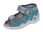 01-250P050 SNAKE niebieskie sandalki kapcie buciki obuwie dziecięce wcz.dziecięce buty Befado Snake - galeria - foto#3