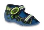 01-250P070 SNAKE GRANATOWO ZIELONE  sandalki kapcie buciki obuwie dziecięce wcz.dziecięce buty Befado Snake - galeria - foto#2