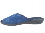 61-29787 ADANEX BIO Anatomic Pu Sole GRANATOWE W KWIATKI kapcie klapki profilaktyczne damskie DIANA Adanex  36-42 - galeria - foto#2