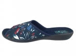61-29862 ADANEX BIO Anatomic Pu Sole GRANATOWE W KWIATKI kapcie klapki profilaktyczne damskie DIANA Adanex  36-42 - galeria - foto#2