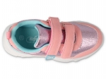 1-516Y108 RÓŻOWE jasne buty sportowe Flash na rzepy buciki obuwie dziecięce Befado 25-38 - galeria - foto#3