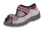 20-969Y090 MAX JUNIOR szare  sandałki chlopięce kapcie dziecięce Befado Max 31-33 - galeria - foto#3