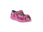20-969X120 MAX JUNIOR fioletowo różowe sandałki kapcie, obuwie dziecięce profilaktyczne Befado 25-30 - galeria - foto#2