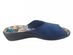 61-29591 ADANEX BIO SILVIA GRANATOWE laczki kapcie klapki profilaktyczne na koturnie  damskie z odkrytymi palcami Adanex Anatomic PU SOLE 37-42 - galeria - foto#3