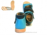 8-1002/1 c.niebiesko/turkusowe buty-sandałki-kapcie profilaktyczne ortopedyczne przedszk. 26-30  AURELKA - galeria - foto#2