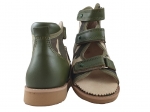 8-B-23mo BAJBUT moro zielony lniane buty sandałki kapcie ortopedyczne-profilaktyczne  przedszk. 19-34  Bajbut - galeria - foto#2