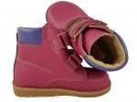 8-B-86crż c.różowe, buty, trzewiki na rzepy, obuwie dziecięce przedszkolne 23-34  Bajbut - galeria - foto#3