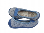 1-980X074 NELLY niebieskie w kropki  balerinki czółenka baletki fasolki buciki obuwie dziewczęce BEFADO - galeria - foto#3