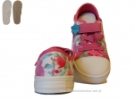 1-429X002 Funny  półtrampki na rzep różowo fioletowe kwiatki kapcie buciki obuwie dziecięce Befado 26-30 - galeria - foto#2