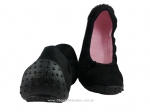 4-893Q093 NINA czarne balerinki czółenka baletki fasolki buciki dziewczęce obuwie dziecięce Befado  37-41 - galeria - foto#2