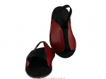 10-210/0 czerwono czarne ochronne filcowe/tworzywowe obuwie muzealne, wielorazowego użytku ochraniacze na buty DZIECIĘCE 24,5cm  Bisbut  ( 25 - 36 ) - galeria - foto#2