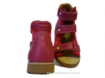8-B-23rzkr BAJBUT różowe w kropki lniane  buty sandałki trzewiki kapcie ortopedyczne profilaktyczne dziecięce 19-34  Bajbut - galeria - foto#2