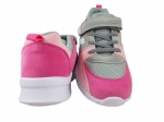1-516Y071 RÓŻOWO SZARE Buty sportowe Classic  na rzepy buciki obuwie dziecięce  Befado 25-39 - galeria - foto#2