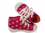 03-218P055 MAXI C.RÓŻOWE w gwiazdki kapcie buciki sznurowane obuwie buty dla dziecka wcz.dziecięce  Befado 18-23 - galeria - foto#3