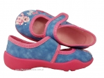 0-508P008 PAPY niebiesko różowe z konikiem kapcie buciki czółenka obuwie dziecięce poniemowlęce Befado  18-26 - galeria - foto#3