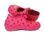 0-109P105 SPEEDY różowo  w kropki z konikiem kapcie buciki czółenka obuwie dziecięce poniemowlęce Befado  18-26 - galeria - foto#3