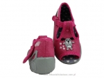 01-213P083 PAPI różowe z pieskiem i serduszkaiem kapcie buciki sandałki obuwie wcz.dziecięce  Befado  18-25 - galeria - foto#2