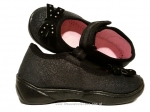 0-802P079 MAXI eleganckie czarne balerinki kapcie buciki obuwie wcz.dziecięce  BEFADO  18-26 - galeria - foto#3