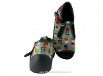 01-217P067 SNAKE szare w kolorowe prostokąciki kapcie buciki sandałki obuwie wcz.dziecięce Befado  18-25 - galeria - foto#2