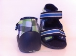 01-250P022 SNAKE czarno granatowe w kratkę sandalki kapcie buciki obuwie dziecięce wcz.dziecięce buty Befado Snake - galeria - foto#2