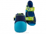 01-250P057 SNAKE niebiesko granatowo zielony potworek sandalki kapcie buciki obuwie dziecięce wcz.dziecięce buty Befado Snake - galeria - foto#2