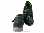 0-112 526P011 FLEXI szaro czarne z koparką kapcie buciki obuwie dziecięce na rzep poniemowlęce Befado  18-26 - galeria - foto#2
