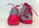 03-130P034 SPEEDY szaro różowe w kropki kapcie-buciki obuwie buty dla dziecka wcz.dziecięce  Befado  18-23 - galeria - foto#2