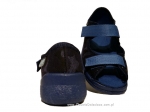 20-969X088 MAX JUNIOR granatowo czarne plamy sandałki kapcie, obuwie dziecięce profilaktyczne Befado 25-30 - galeria - foto#2