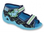 01-250P088 SNAKE GRANATOWE z dinozaurami - sandalki kapcie buciki obuwie dziecięce wcz.dziecięce buty Befado Snake - galeria - foto#2