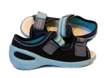 20-065X095 SUNNY granatowo niebieskie sandałki - sandały profilaktyczne  - kapcie obuwie dziecięce Befado  26-30 - galeria - foto#3