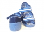 20-969X056 MAX JUNIOR granatowe sandałki - kapcie, obuwie dziecięce profilaktyczne Befado - galeria - foto#2