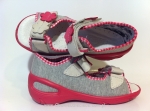 20-065X064 SUNNY szaro różowe sandałki - sandały profilaktyczne  - kapcie obuwie dziecięce Befado  26-30 - galeria - foto#3