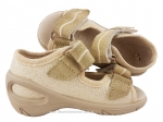 01-065P111 SUNNY ZŁOTE sandałki sandały profilaktyczne kapcie obuwie dziecięce Befado  20-25 - galeria - foto#3