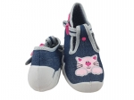 0-110P378 SPEEDY GRANAT JEANS z kotkiem ::  kapcie buciki obuwie dziecięce poniemowlęce Befado  18-26 - galeria - foto#2