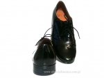 3-KML106DpMAT czarne półmatowe sznurowane półbuty wizytowe komunijne obuwie dziecięce 37-38  KMK - galeria - foto#2