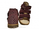 8-1310-51 fioletowe w kropki buty-sandałki-kapcie profilaktyczne przedszk. 31-33  Mrugała - galeria - foto#2