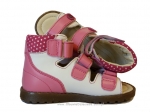 8-1199-04 biało jasno różowe sandały sandałki-kapcie profilaktyczno korekcyjne 19-25  Mrugała Porto - galeria - foto#3