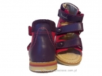 8-1199-55 fioletowo amarantowe sandały sandałki kapcie profilaktyczno korekcyjne 19-25 Mrugała Porto - galeria - foto#2