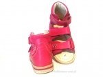 8-1199-5555 c. różowe amarantowe buty-sandałki-kapcie profilaktyczne  przedszk. 19-25  Mrugała - galeria - foto#2