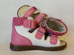 8-1299-04  biało jasno różowe buty-sandałki-kapcie profilaktyczne przedszk. 26-30  Mrugała - galeria - foto#3
