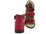 8-1199-44  jasno różowe amarantowe buty-sandałki-kapcie profilaktyczne  przedszk. 19-25  Mrugała - galeria - foto#2