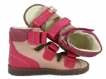 8-1299-44 jasno różowo amarantowe  buty-sandałki-kapcie profilaktyczne przedszk. 26-30  Mrugała - galeria - foto#3