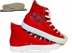 4-43-650cce MUFLON c.czerwone wysokie trampki buty, obuwie sportowe polskiego producenta Renbut Muflon 36-40 - galeria - foto#3