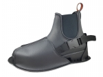 10-210/2MKL czarne ochronne filcowe-tworzywowe obuwie muzealne z zapiętkiem i regulownym zapięciem, wielorazowego użytku ochraniacze na buty MĘSKI - galeria - foto#2
