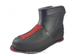10-210/1D czarno czerwone ochronne filcowe/tworzywowe obuwie muzealne, wielorazowego użytku ochraniacze na buty DAMSKO MĘSKIE  30,5cm  Bisbut  ( 36 - galeria - foto#2
