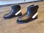 10-210/1D czarne ochronne filcowe/tworzywowe obuwie muzealne z białą gumką, wielorazowego użytku ochraniacze na buty DAMSKO MĘSKIE  30,5cm  Bisbu - galeria - foto#5